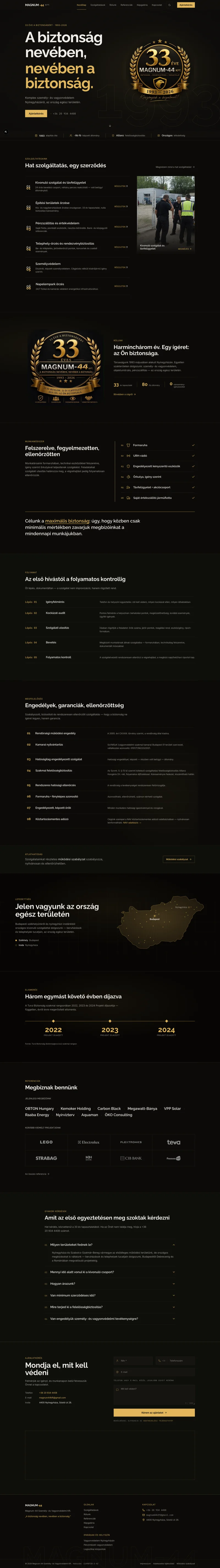 The Magnum-44 site on desktop and mobile