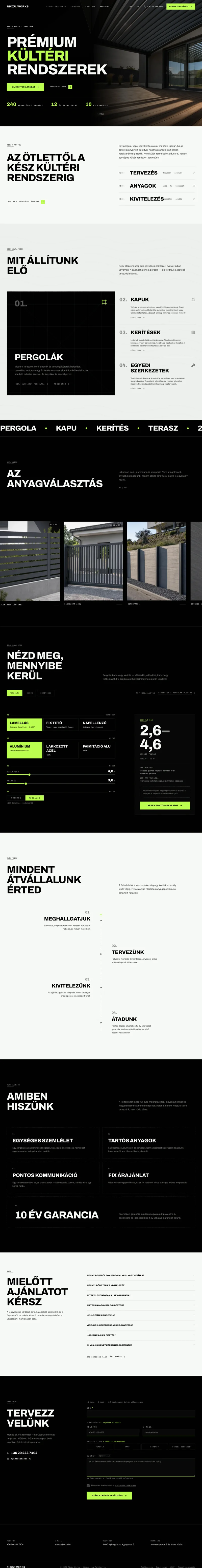 The Riczu Works site on desktop and mobile